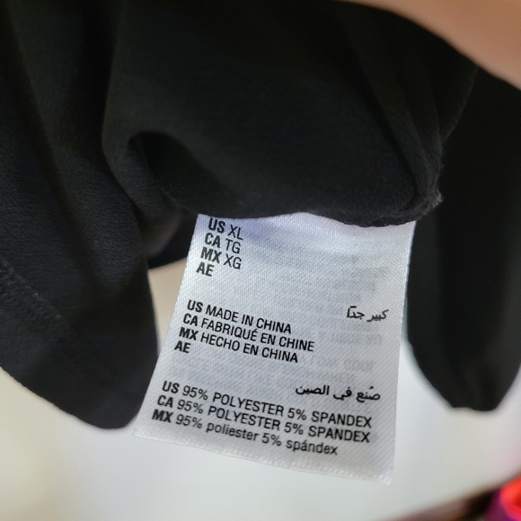 I.N.C. International Concepts Black lace-up blouse, Size XL - Picture 5 of 7